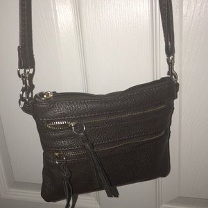 Brown pocketed purse